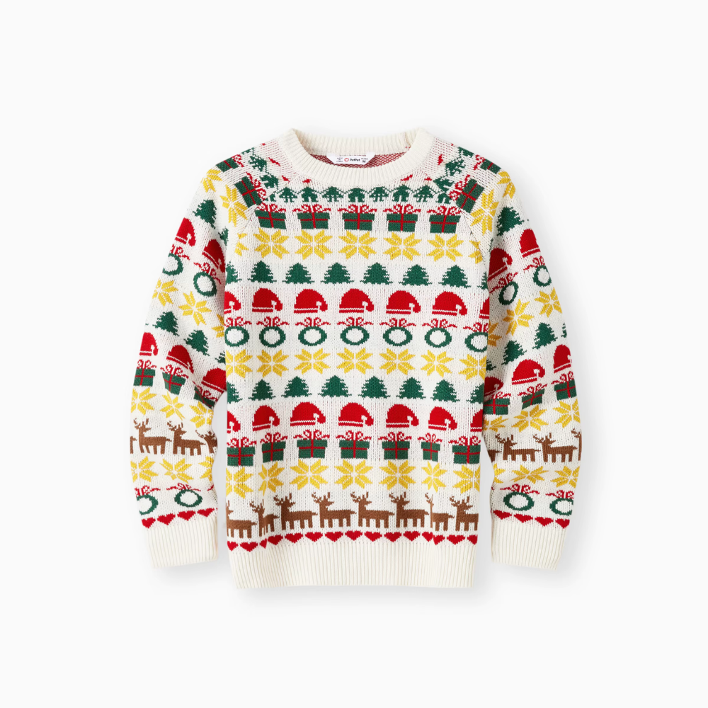Lustige Weihnachtspullover Familie
