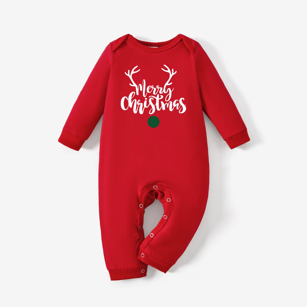Weihnachtspullover Familie Rot