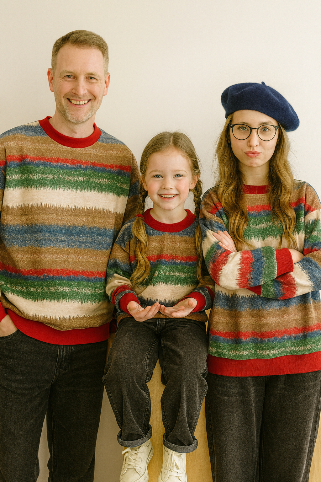 bunter-familienpullover