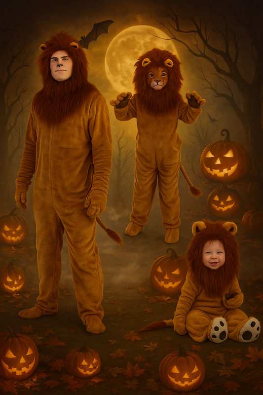 lowen-kostum-familie