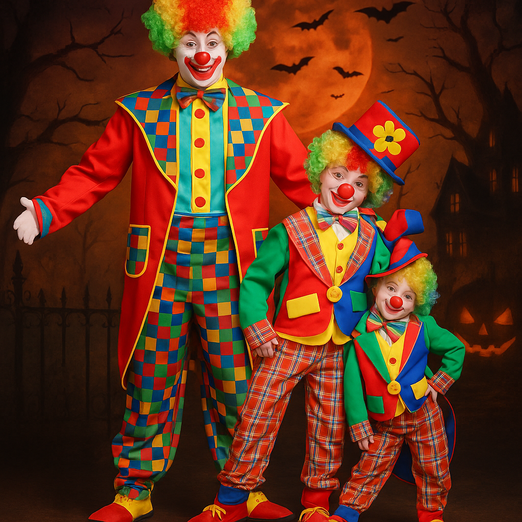 clown-kostum-familie