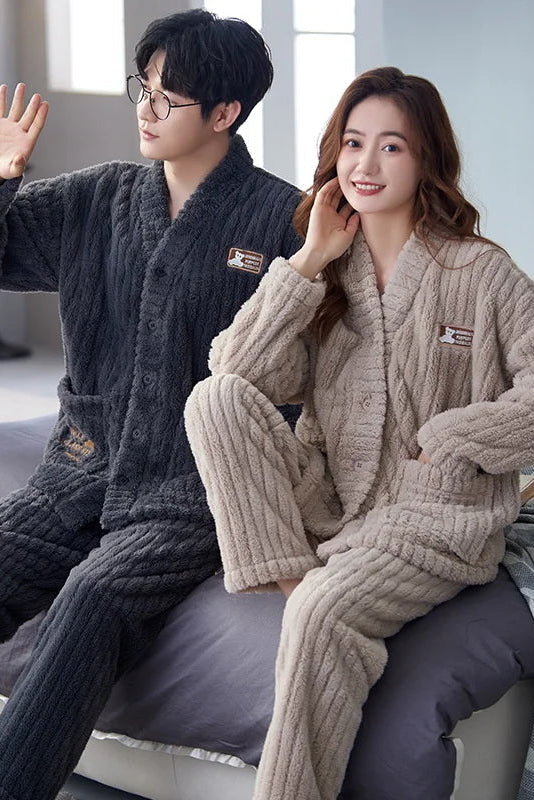 Couples Footie Pajamas