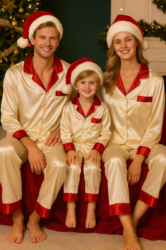 eleganter-familien-weihnachtspyjama