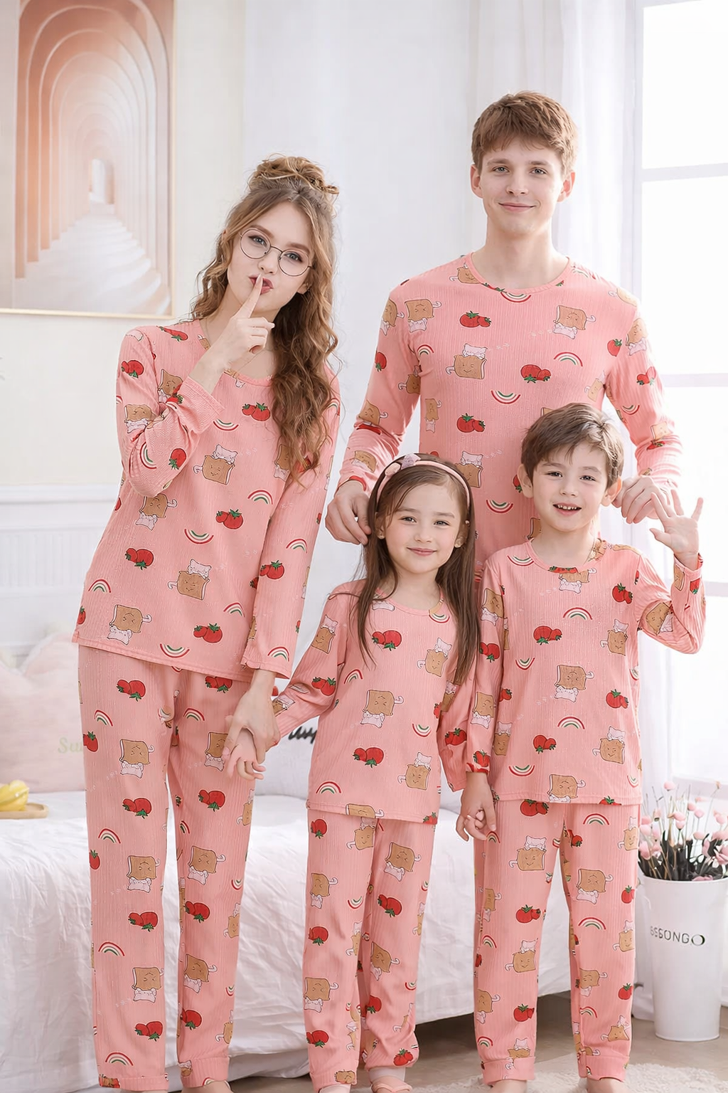 gingerbread-family-pjs