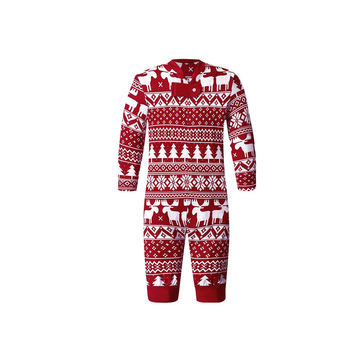 Weihnachtspyjama Familie schlicht