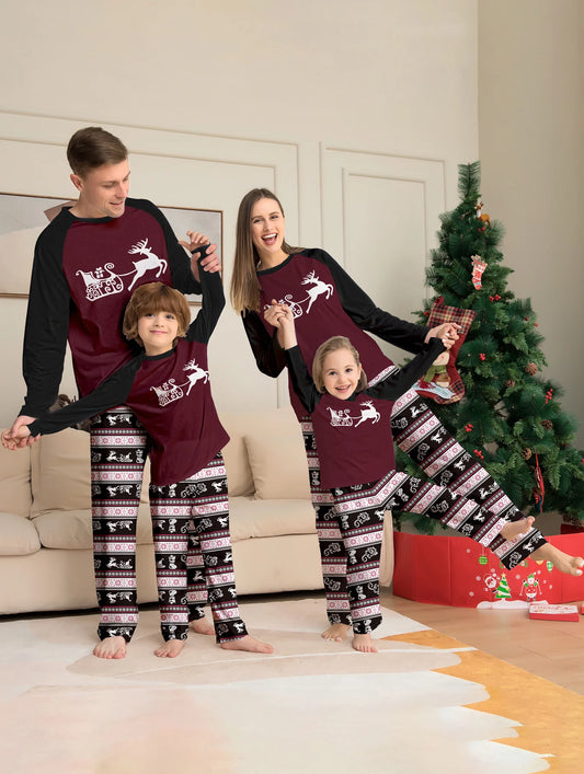weihnachtspyjama-familie-schwarz