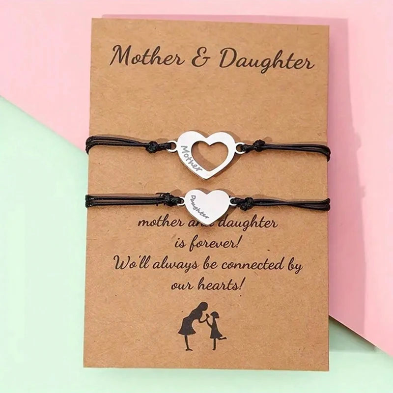 Mutter Tochter Armband Leder