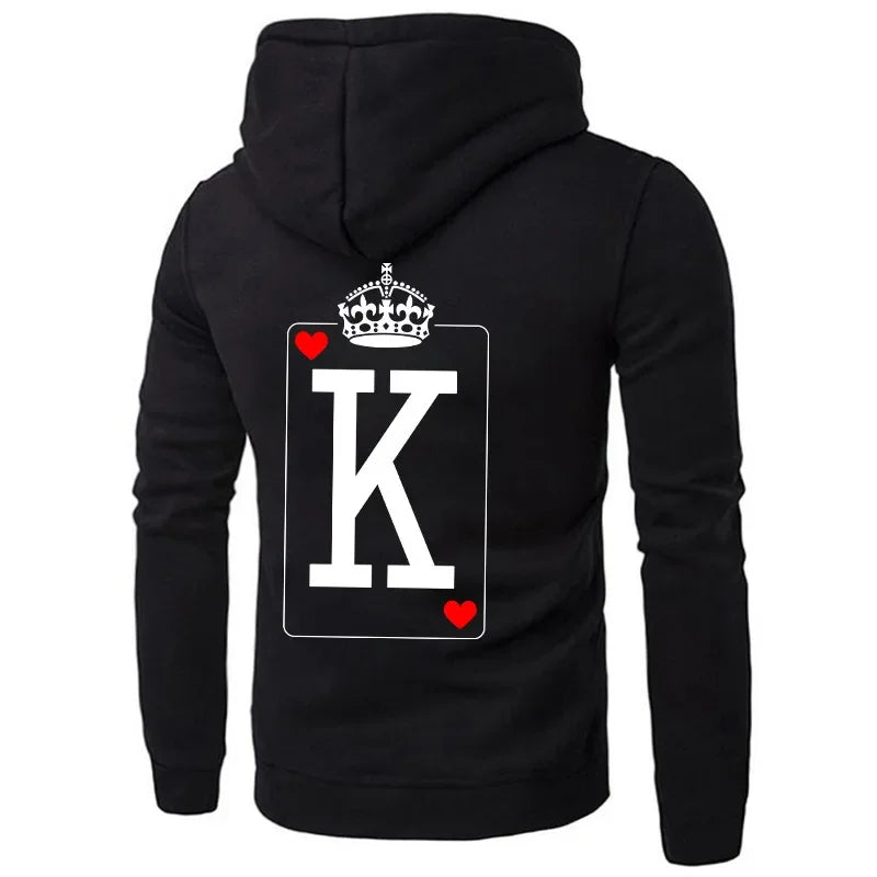 King Queen Pullover Pokerzeichen