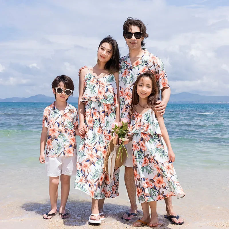 Sommerlicher Familien Partnerlook