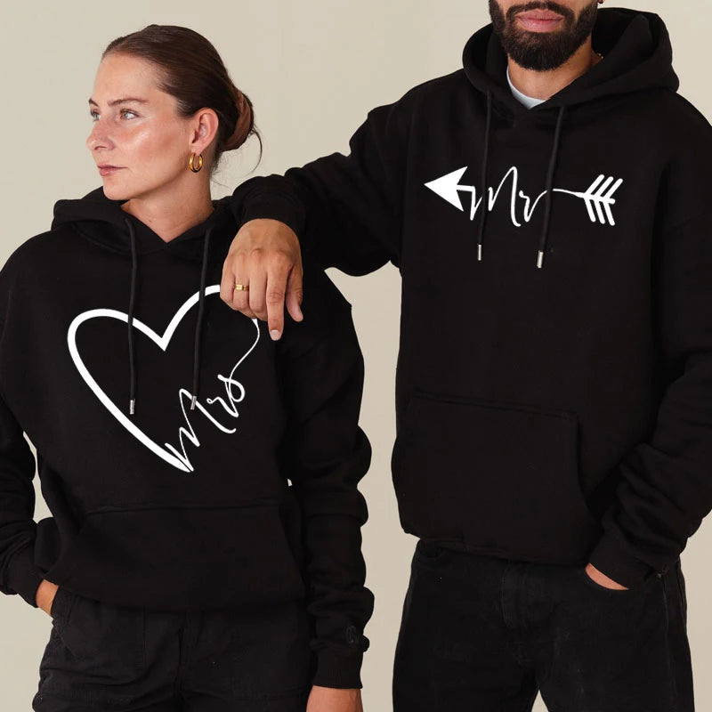 Embroidered Couples Hoodies