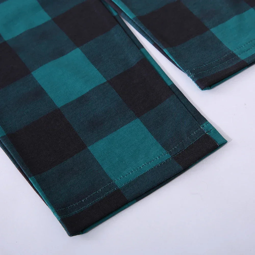 Familien Pyjama Kariert