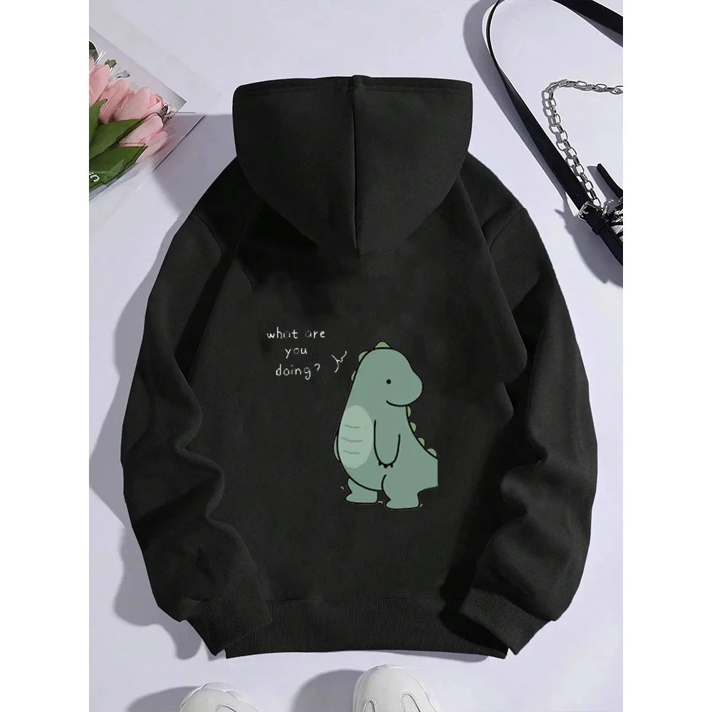 Couple Dino Hoodies