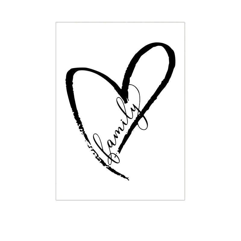 Leinwand Spruch Familie