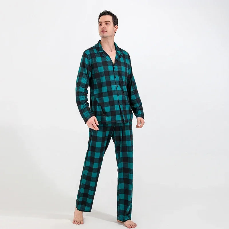 Familien Pyjama Kariert