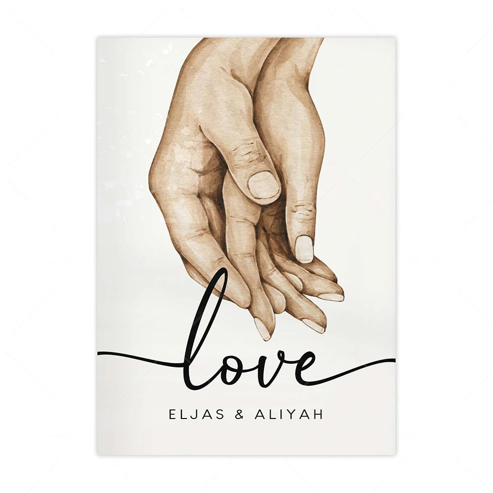 Leinwand Handabdruck Familie