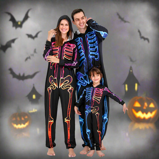 skelett-kostum-familie