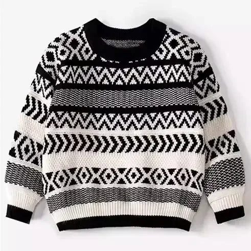 Weiter Familienpullover