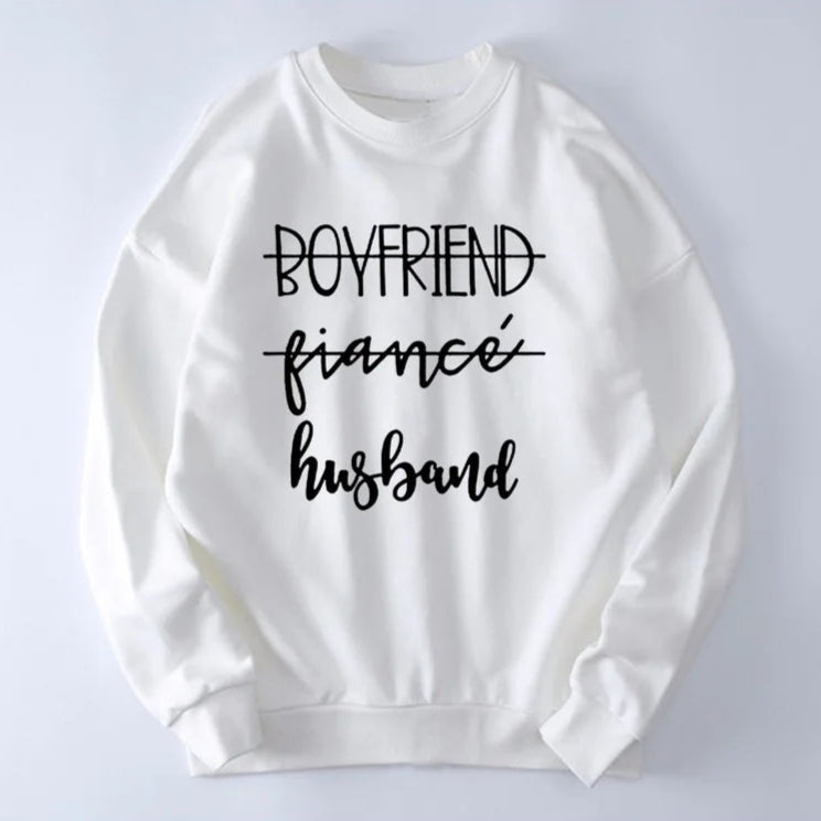 Partner Pullover Buchstaben