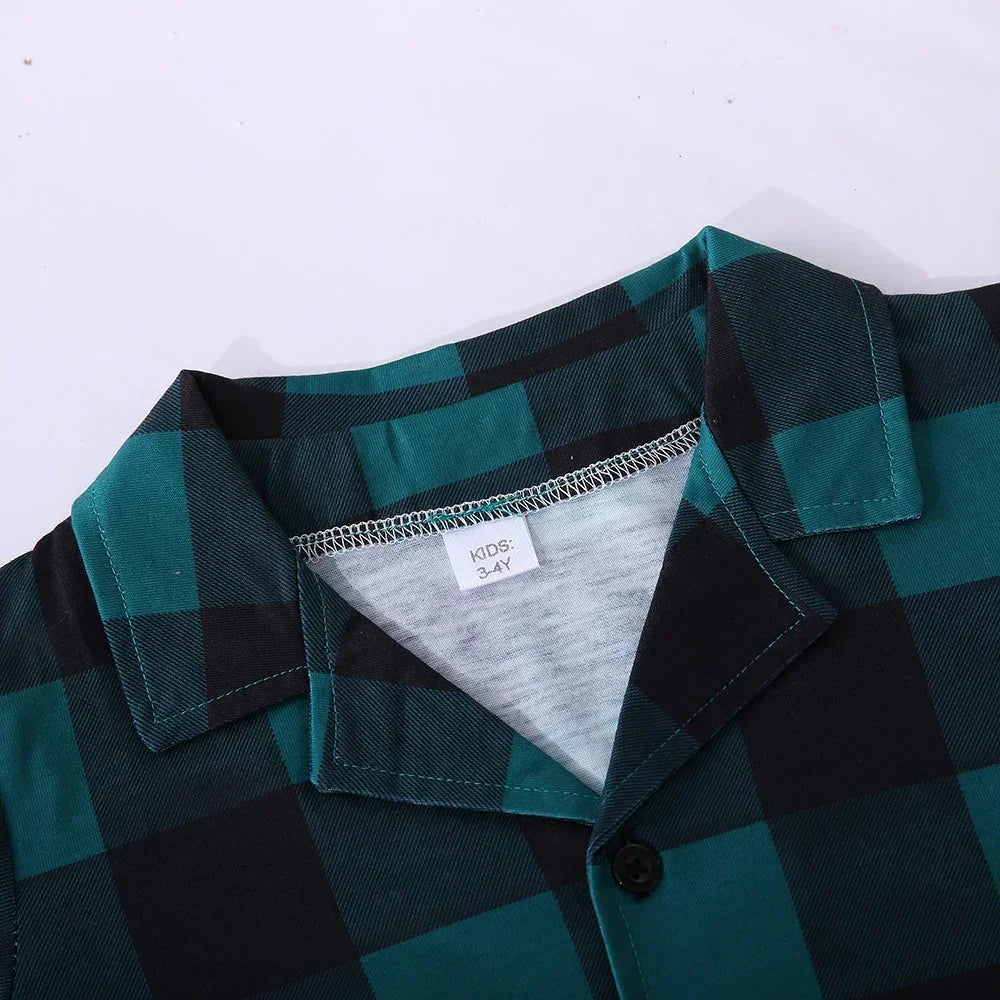 Familien Pyjama Kariert