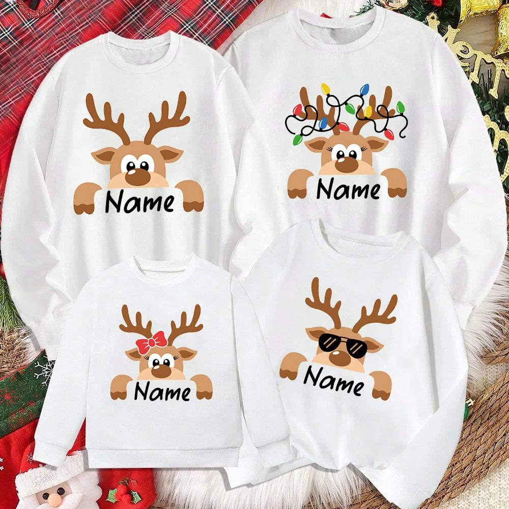 Weihnachtspullover Familie Personalisiert