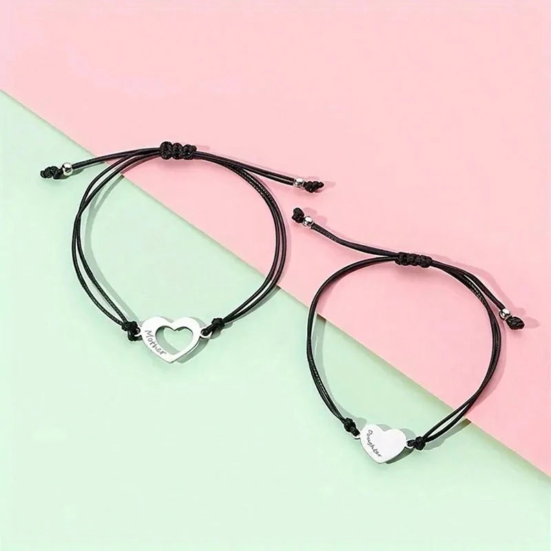 Mutter Tochter Armband Leder