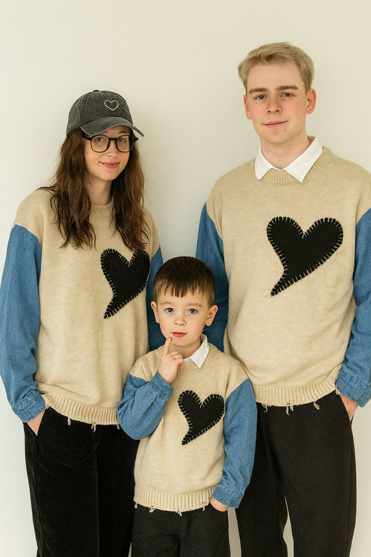 streetwear-familienpullover