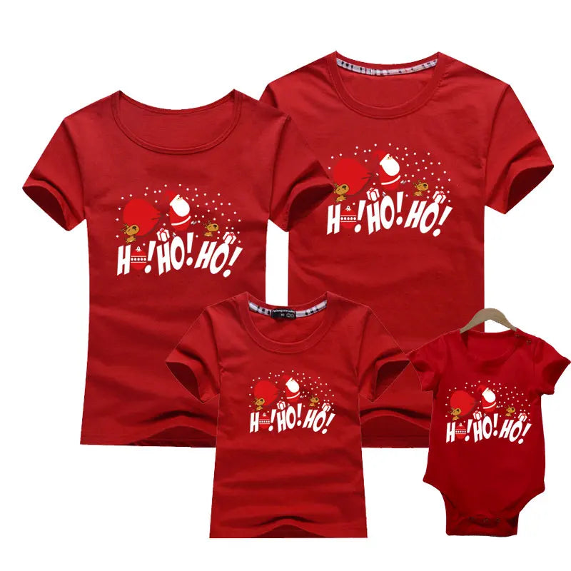 Weihnachts-T-Shirt Familie Ho-Ho-Ho