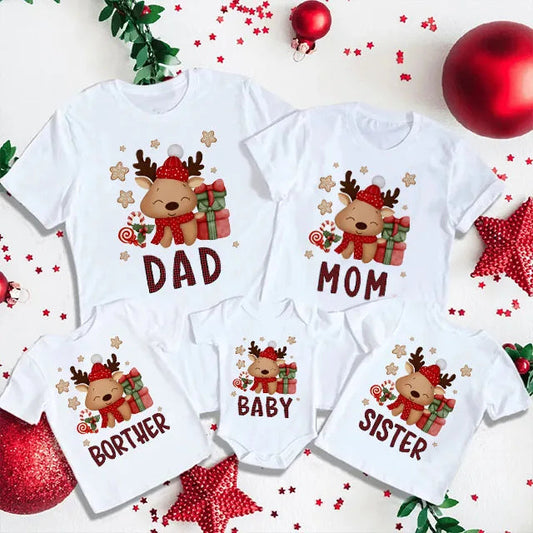 Weihnachts-T-Shirt Familie Passend