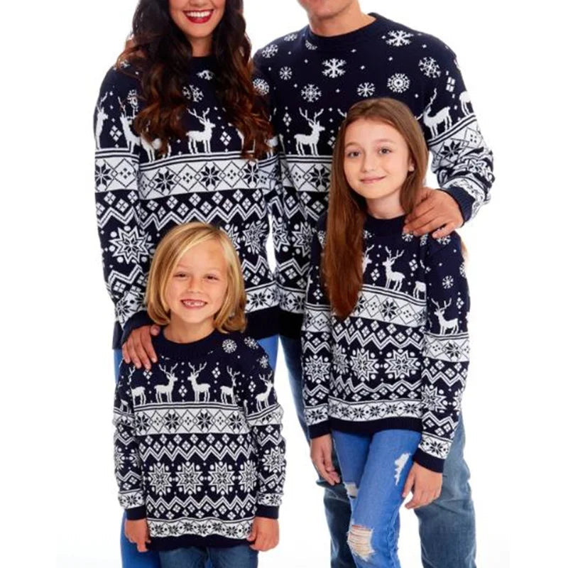 Weihnachtspullover Familie 4 Personen