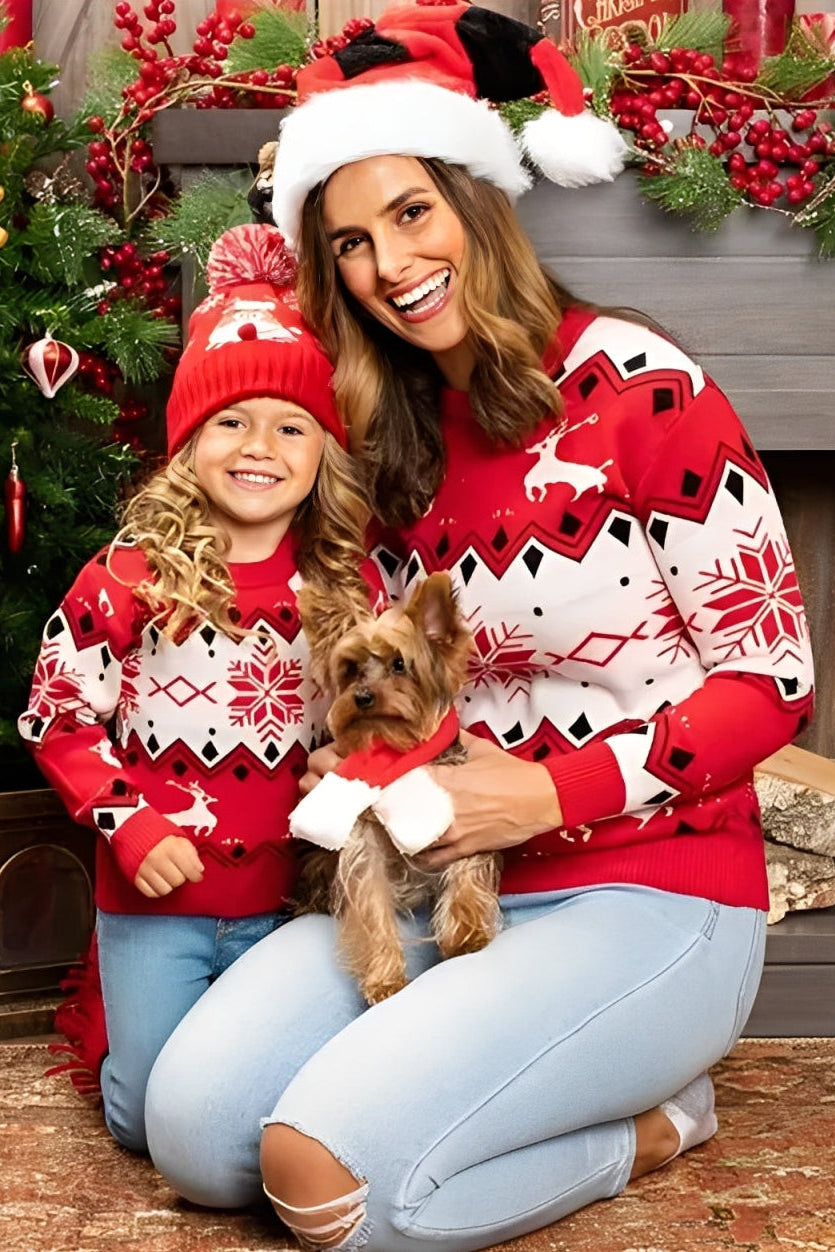 weihnachtspullover-familie-mutter-tochter