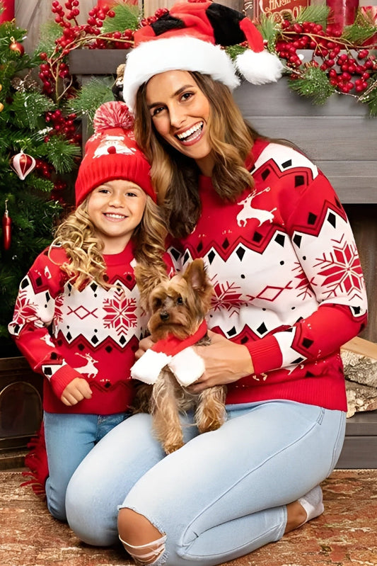 weihnachtspullover-familie-mutter-tochter