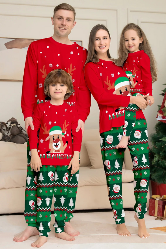 weihnachtspyjama-familie-bunt