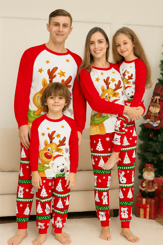 weihnachtspyjama-geschwister