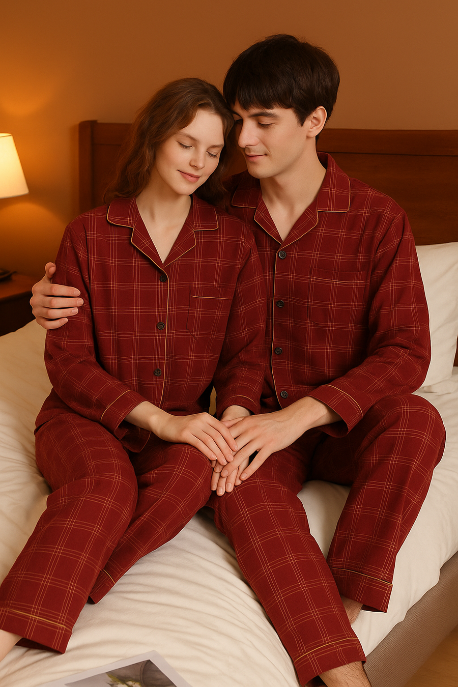 Matching Pyjamas Couple