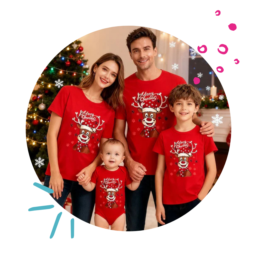 Weihnachtsshirt Familie