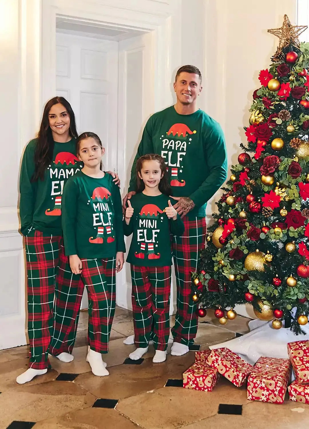 Christmas Elf Family Pajamas