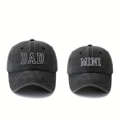 Vater-Sohn-Kappe Mini Grau