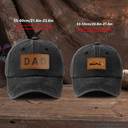 Vater-Sohn-Kappe Bestickt