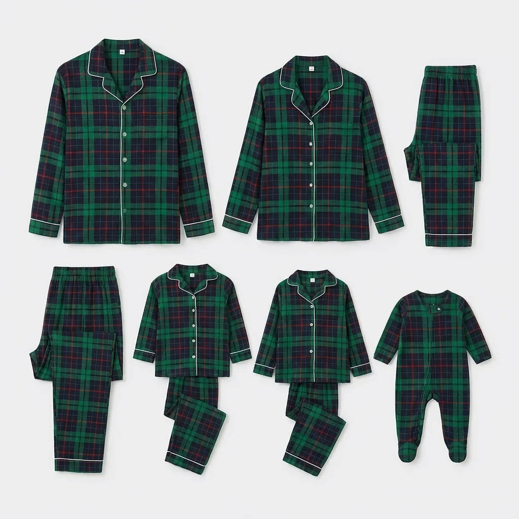Matching Family Christmas Pajamas Plaid