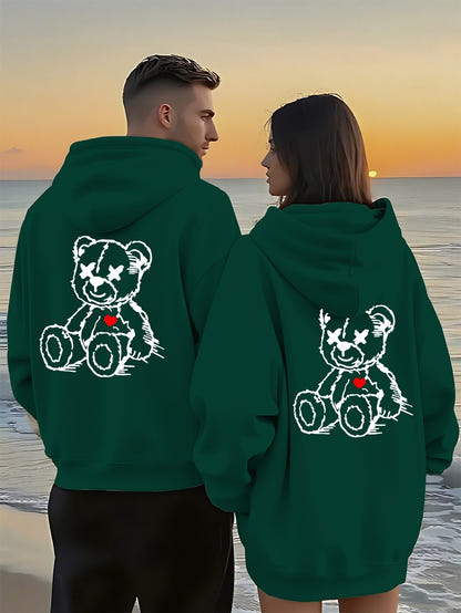 Boyfriend Girlfriend Matching Hoodies – Ansicht 3