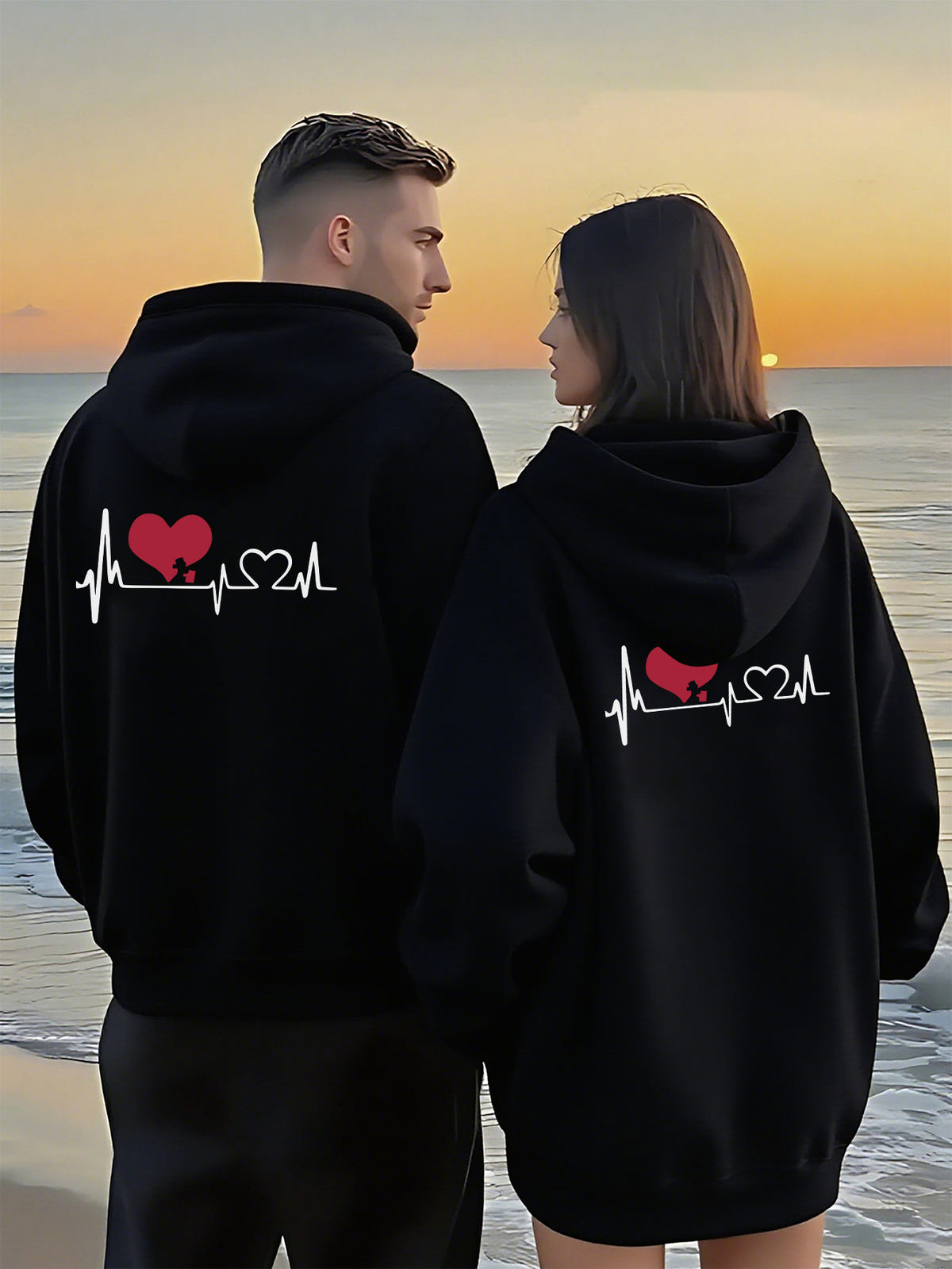 Matching Embroidered Hoodies – Ansicht 2