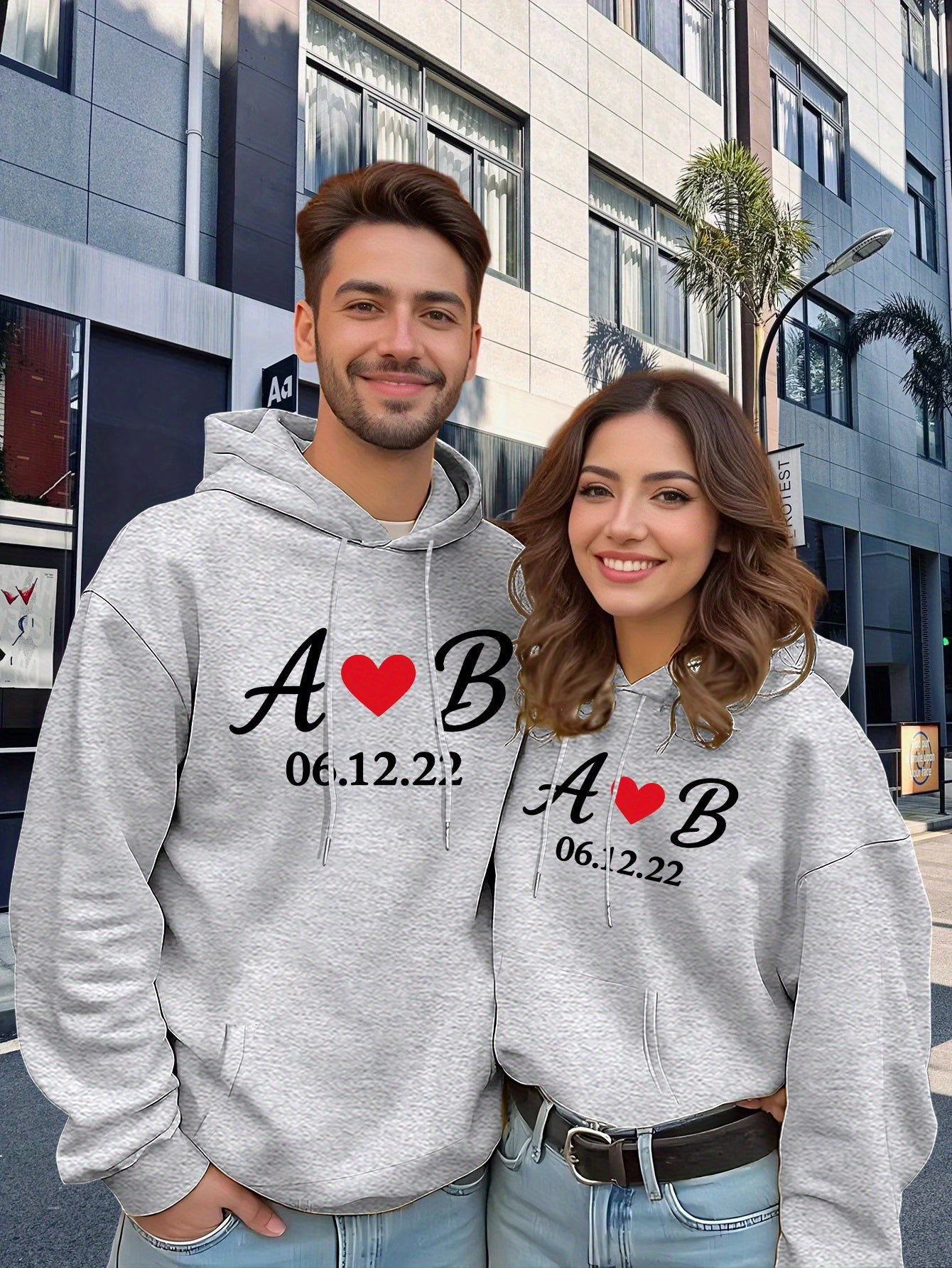 Customized Matching Hoodies