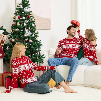 Weihnachtspullover Familie Set Baumwolle