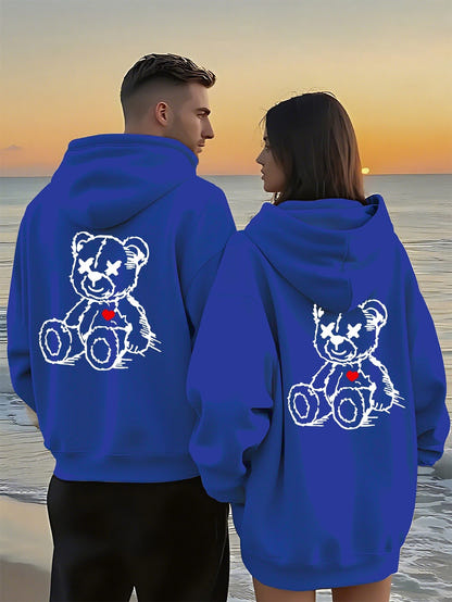 Boyfriend Girlfriend Matching Hoodies – Ansicht 4