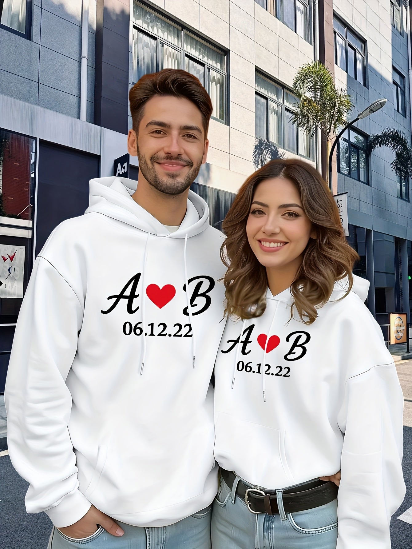 Customized Matching Hoodies