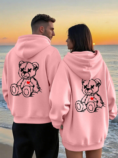 Boyfriend Girlfriend Matching Hoodies – Ansicht 5
