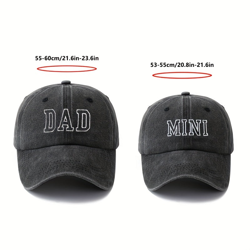 Vater-Sohn-Kappe Mini Grau