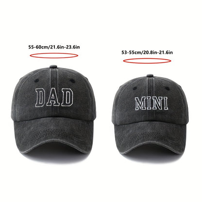 Vater-Sohn-Kappe Mini Grau