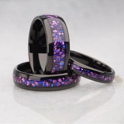 Amethyst Couple Rings