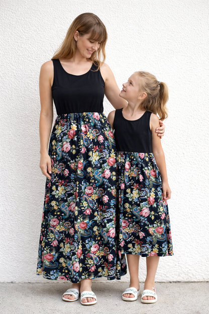 black-mom-and-daughter-matching-outfits